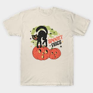 Retro Halloween Spooky Vibes T-Shirt